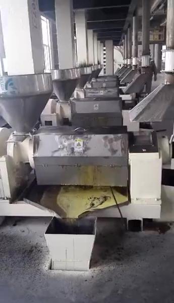 Screw Carbon Steel Sesame Oil Press Machine , 1-10 Tons Per 24hours Seed Press Oil Machine