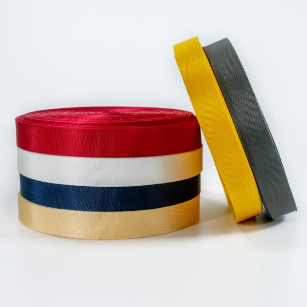 Custom wide strong seat belt thick backpack straps packaging woven belt recycled Polypropylene nylon webbing