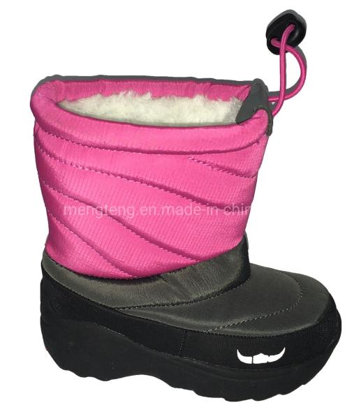 Pu Nylon Winter Snow Boots Non Slip Soft For Kids