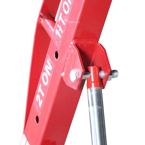 2 Ton Mobile Pickup Truck Crane Hand Operation Rotation Type Resistance To Shock folding engine crane folding shop crane