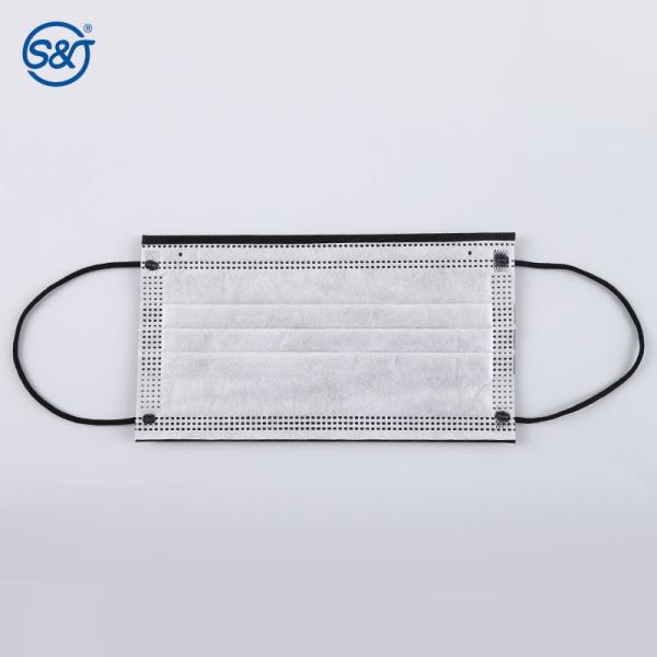 S&J Outdoor Face Mouth Mask Colorful Wholesale Ear-loop Disposable 4 ply Black Mask