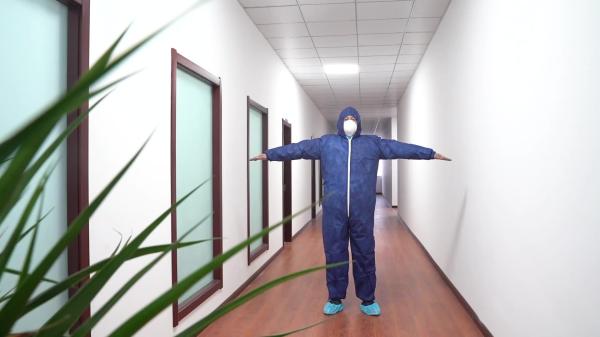 S&J Disposable SMS Coverall Nonwoven 3layer Head to Ankle Protection Elastic Hood, Waist and Ankles Front Zipper Premium Quality