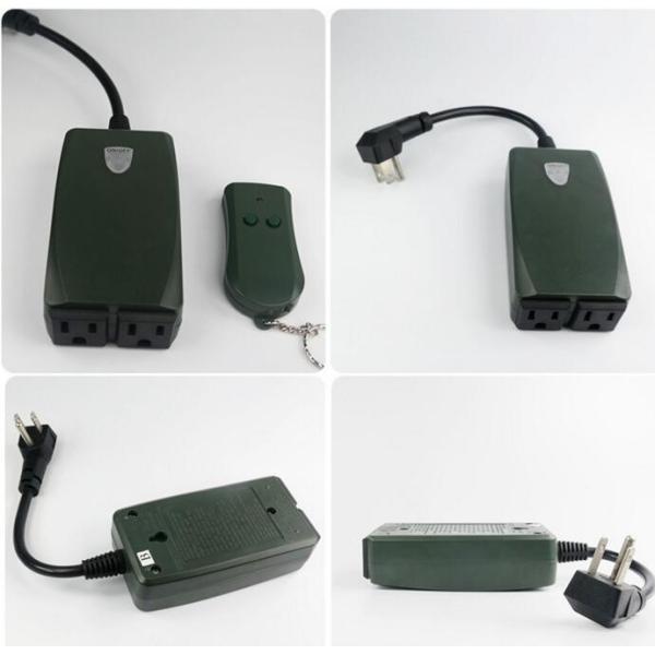 Outdoor Remote Control Outlet , Wireless Light Switch Socket Waterproof Wholesale