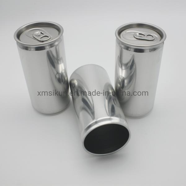High Quality 250ml Sleek Aluminum Tin Can Beverage Packing Use
