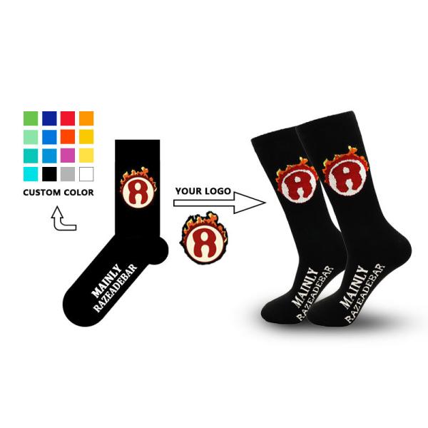 Cartoon Fruit Animals Cozy Socks Custom Logo Embroidered Socks Knitted
