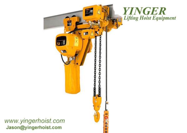 1 Ton - 5 Ton Overhead Electric Hoist Chain Sling Type With Mechanical Load Brake HHBB Electric Hoist Chain Hoist