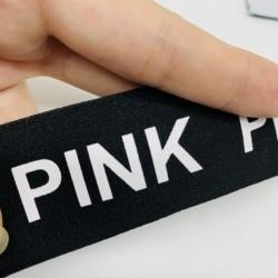 Custom logo Nylon/Polyester Woven Knitted Jacquard Ribbon bias tape Soft Elastic Band webbing trims For Underwear