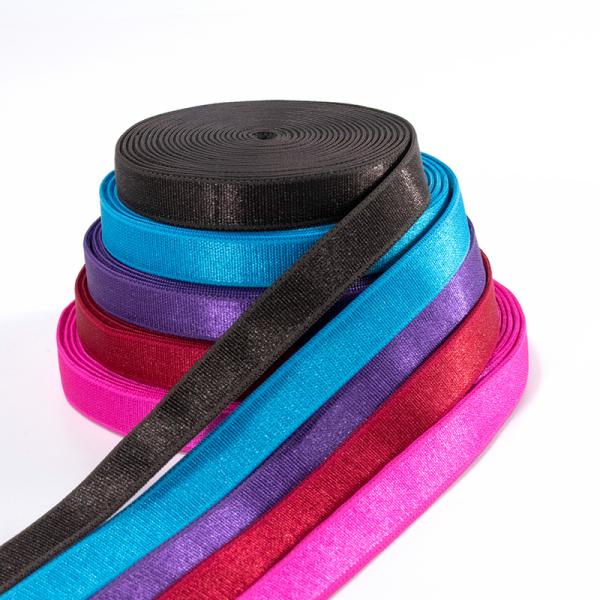 Eco-friendly Edge Shiny Elastic Shoulder Belt Lingerie Elastic Band For Women's Bra