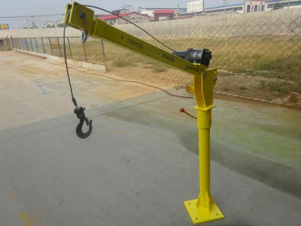 Electric Truck Crane 12V 3000lbs Pickup Jib Crane Electric Winch Truck Crane 500kg Hook Capacity Vehicle Mounted Crane