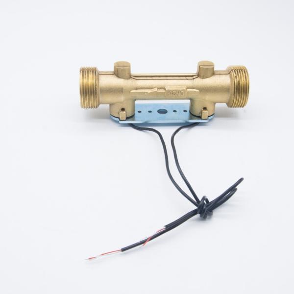 Yellow Water Meter Fittings Ultrasonic Heat Meter Body Dn25 Miniature For Brass Pipe
