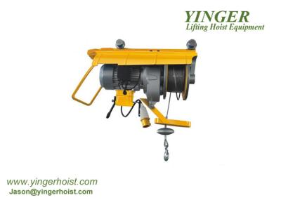 10m / Min Lift Speed Push Electric Wire Rope Hoist For 300kg -500kg Loading wire rope electric hoist electric rope hoist