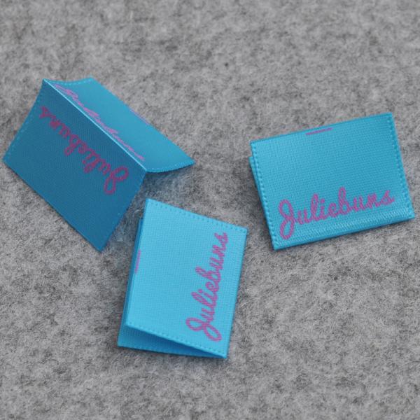 Custom logo luxury high density custom logo clothing label woven label