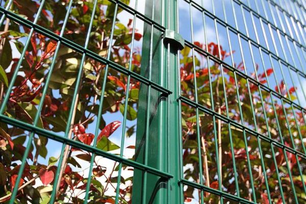 50x200mm Pvc Coated Galvanized Wire Fence Panel Security Double Wire Fence