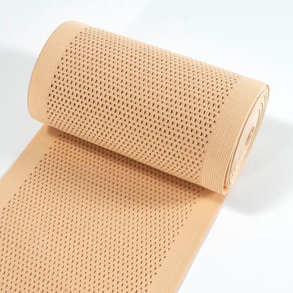 Custom medical sport elastic bandage knit fabric latex stretch band for medical posture corrector