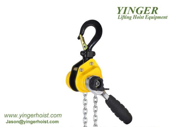 Yellow Color Manual Lifting Hoist 0.25 Ton - 9 Ton Lifting Weight Compact Design 1 ton manual chain hoist hand chain