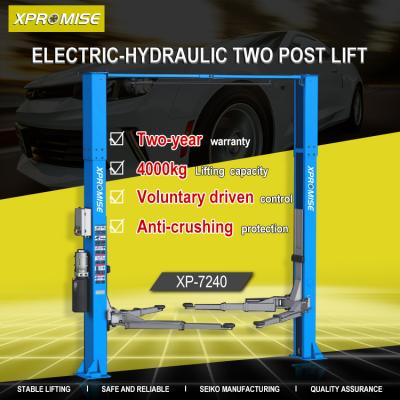 24V Safety Control Hydraulic Post Lift Portable 2 Post Car Lifts For Home Garage