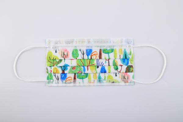 Printed vivid colors disposable face mask high quality disposable face mask