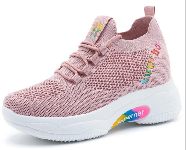 New Style High Heel Shoes Fashion Shoes Flyknit Shoes Sneaker Shoes Sport Shoes Walking Jogging Running Shoes Casual Shoes Ladies Shoes Footwear