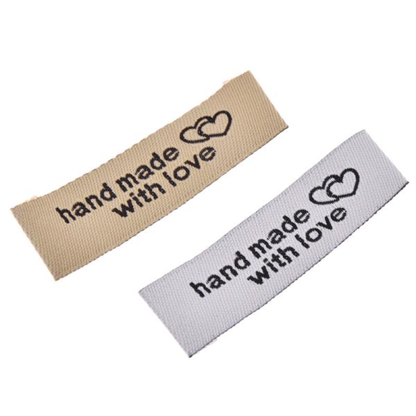 High quality cloth brand label clothing line label gold metallic woven label