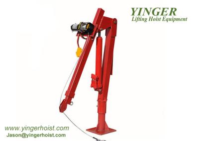 500kg Mini Lifting Pickup Truck Crane Hand Operation Rotation CE Certification hydralic pickup crane winch crane