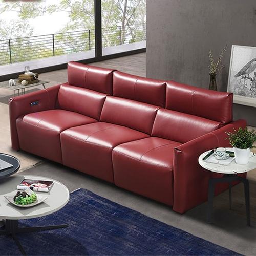 Space Capsule Italian Minimalist Leather Functional Sofa Corner Living Room Electric Sofa Combination