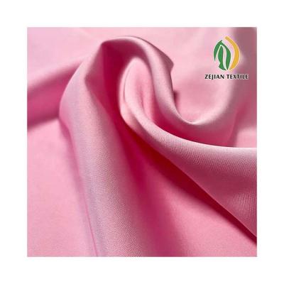 imitation acetate Fabric woven satin Wedding Customized polyester fabric for dress