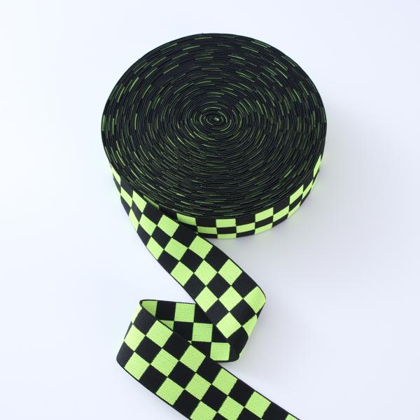 Custom jacquard nylon spandex knitted fitness elastic band gym webbing tape exercise