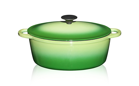 4.2 Quart Oval Enameled Cast Iron Casserole
