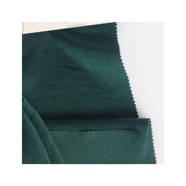 OEM Flannel Recycled Polyester Material Silk Like Synthetic Fabric For Sports Apparel Women Wear