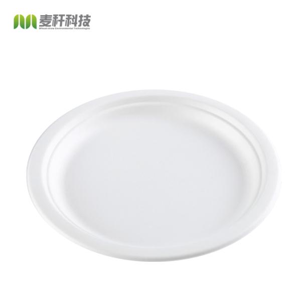 9 Inch Round Microwaveable Biodegradable Disposable Bowl Eco Friendly