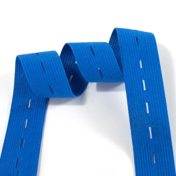 Button Hole Knit Elastic Band Fiat Rubber Band For DIY Sewing Garment Trousers Accessories 15/20/25/30mm