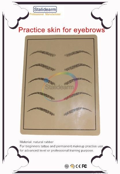 10pcs Rubber Microblading Practice Skin 100% Natural For Eyebrows