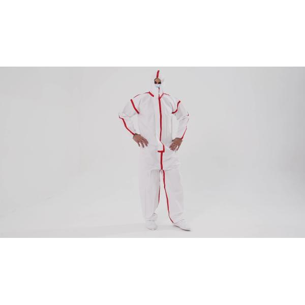 Laboratories Non Woven Protective Coverall EU Standard EN14126 Type 5 And 6 Coveralls