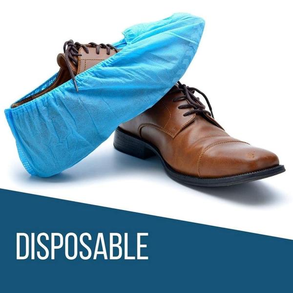 PP PE Plastic Overshoe Covers Non Woven Disposable Waterproof Shoe Protectors