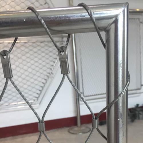 Robust Stainless Steel Cable Mesh Aisi316 7x19 Diamond Mesh 60mmx60mm