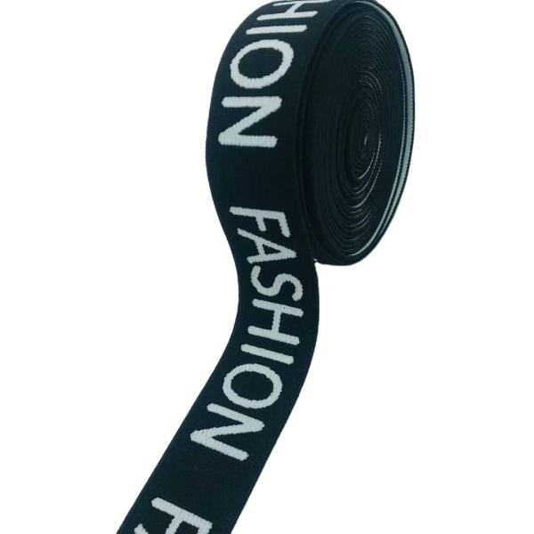 Custom Jacquard Logo Colorful Jacquard Nylon Polyester Elastic Woven Webbing Strap For backpack or underwear