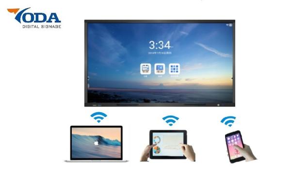 500W Bluetooth 4.0 LCD Interactive Touch Screen Display 75 Inch