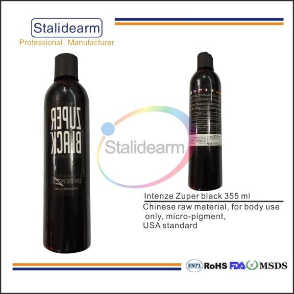 Black Biotouch Permanent Makeup Ink 355 Ml Intenze Zuper Ink