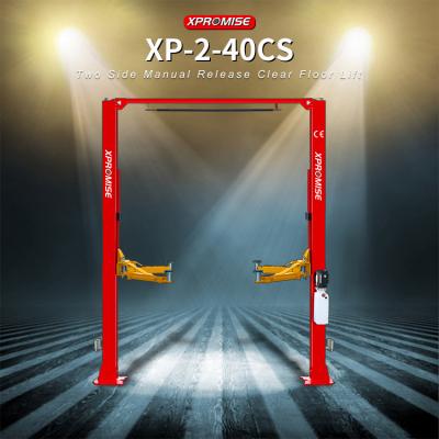 Car Auto Two Post Lift Hydraulic Equipment Vehicles Clear Floor Hoist