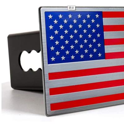 American Flag 2 Inch Metal Trailer Hitch Cover Receivers Polishing
