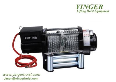 17000lbs Winch Hoist Equipment Dark Grey Powder Coating Finishing High Efficiency
