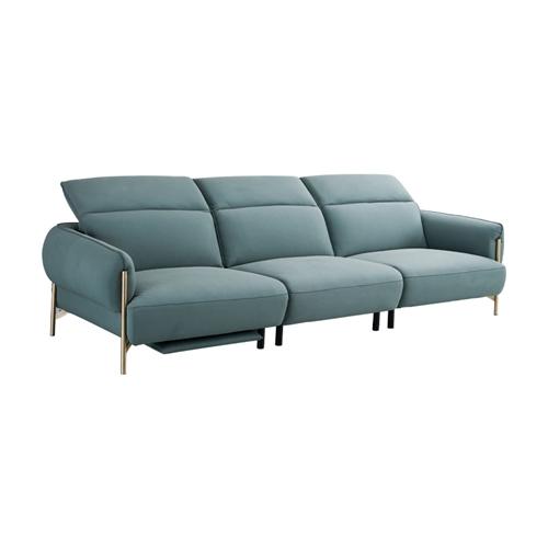 Modern Minimalist Leather Lift-Type Multifunctional Sofa Three Living Room Furniture Day-Bed Sofa Combination