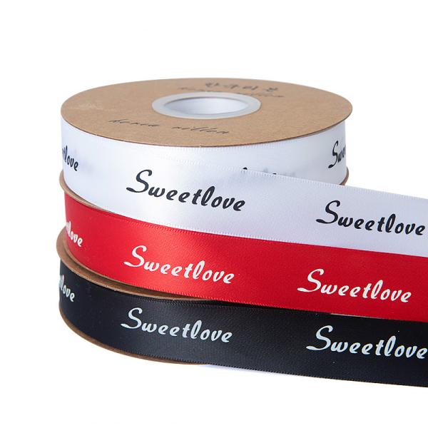Good Quality Silk Letter Custom Printed Ribbons Clothes Garment Decorating Cheap Price