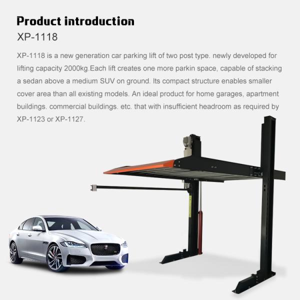 2 Post Car Parking Lift For Car Machine