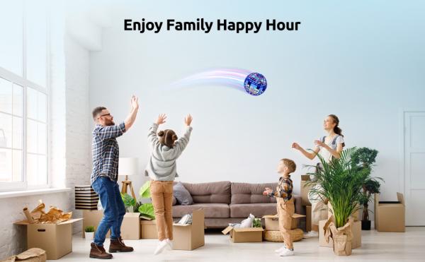 RGB Mini Drone, Spinner 360° Rotating Levitation UFO Flying Ball Toys-Christmas Gifts