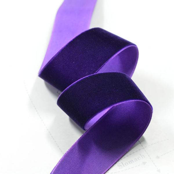 200 Yards Decoration Ribbon Rolls 1cm None Elastic Velvet Ribbon