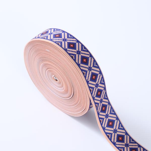 Factory custom logo printing elastic band webbing tape print logo for waist band man underwear  boxer