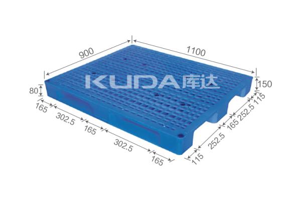 low cost distrubution pallet 1109A Grid sichuan words PLASTIC PALLET（BUILT-IN STEEL TUBE）China supplier
