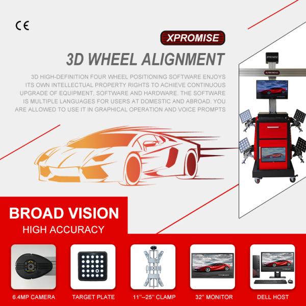 High Definition 3D Wheel Alignment Auto Tools For Garage Equipment