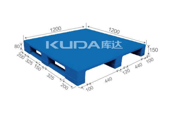 low cost distrubution pallet  1212B Tablet sichuan words PLASTIC PALLET（BUILT-IN STEEL TUBE）from china